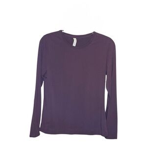 Athleta Long Sleeve Berry Tee Shirt M